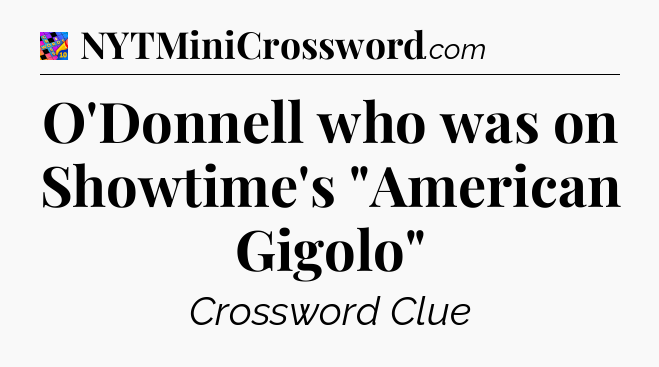 O'Donnell who was on Showtime's 