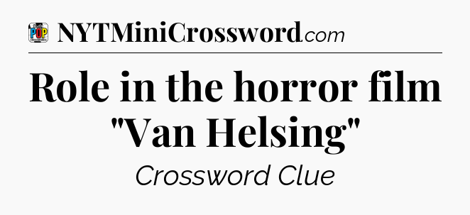 Role in the horror film 