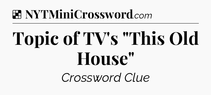 Solution: Topic of TV's 