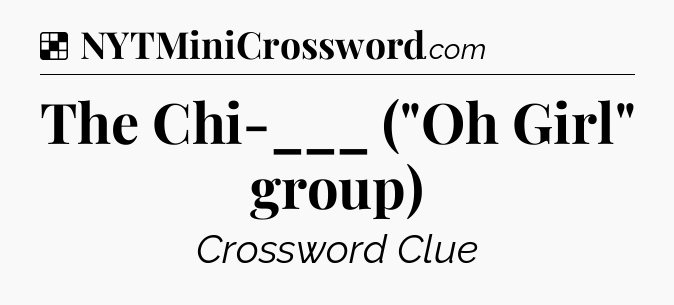 Solution: The Chi-___ (