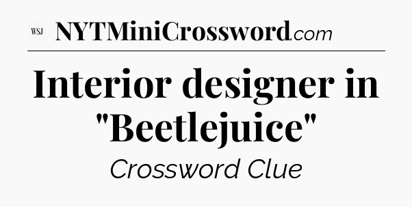 Interior designer in 