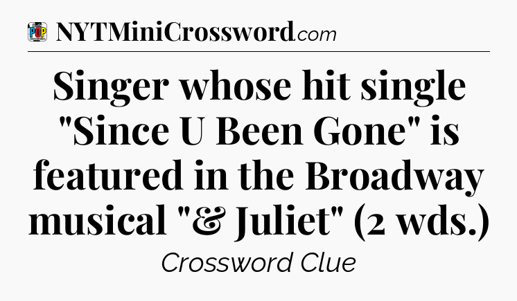 Singer whose hit single 