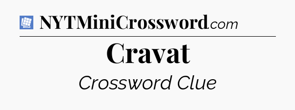 Cravat Puzzle Page Crossword Clue