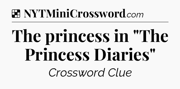 Solution: The princess in 