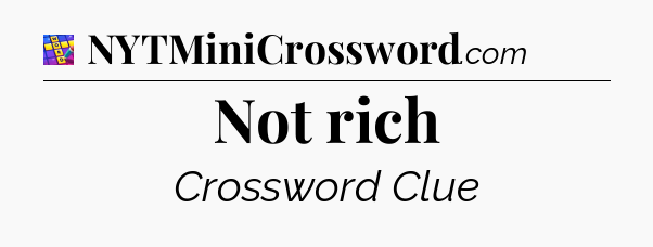 Not rich Codycross