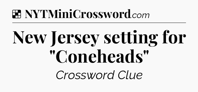 Solution: New Jersey setting for 
