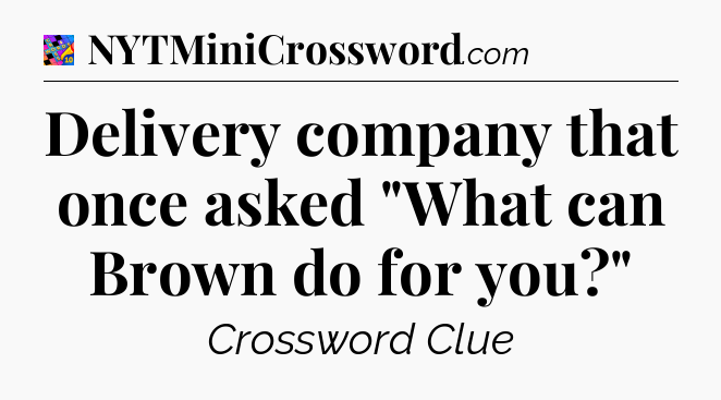 Delivery company that once asked 