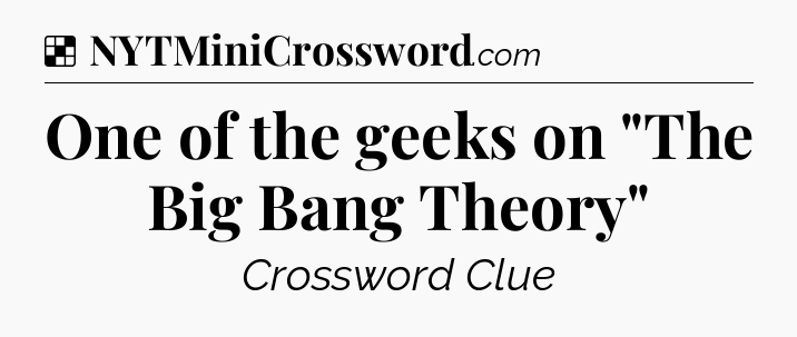 Solution: One of the geeks on 