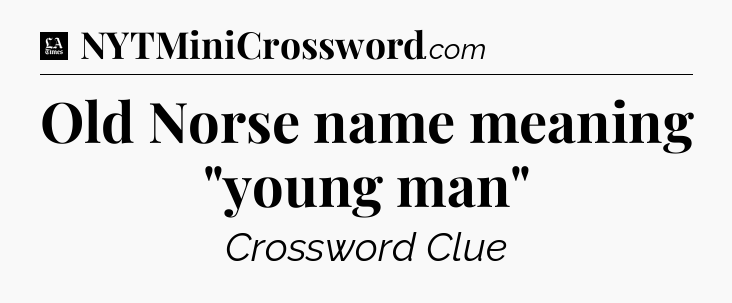 Old Norse name meaning 