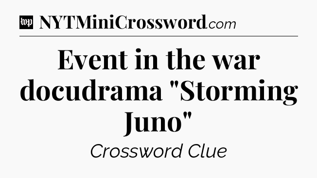 Event in the war docudrama 