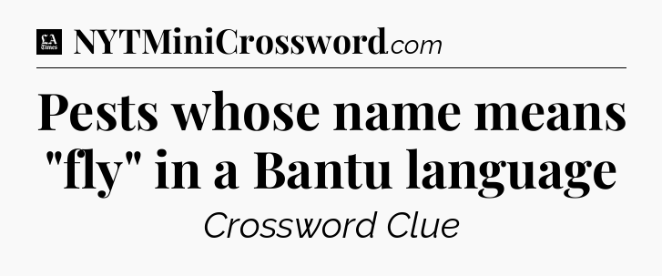 Pests whose name means 