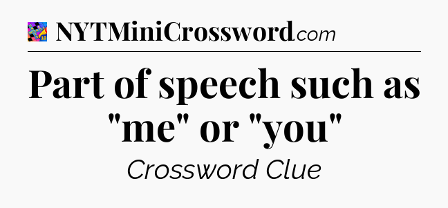 Part of speech such as 