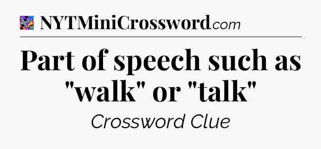 Part of speech such as 