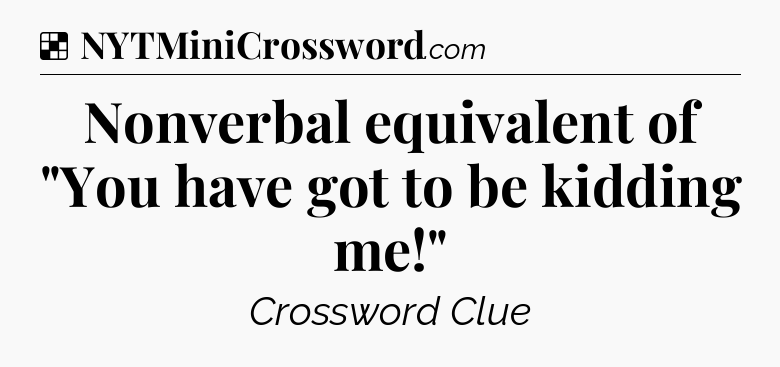 Solution: Nonverbal equivalent of 