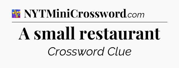 A small restaurant Codycross