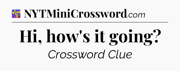 Hi, how's it going Codycross