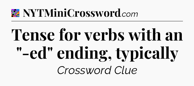 Tense for verbs with an 