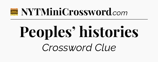 Peoples’ histories - Eugene Sheffer Crossword