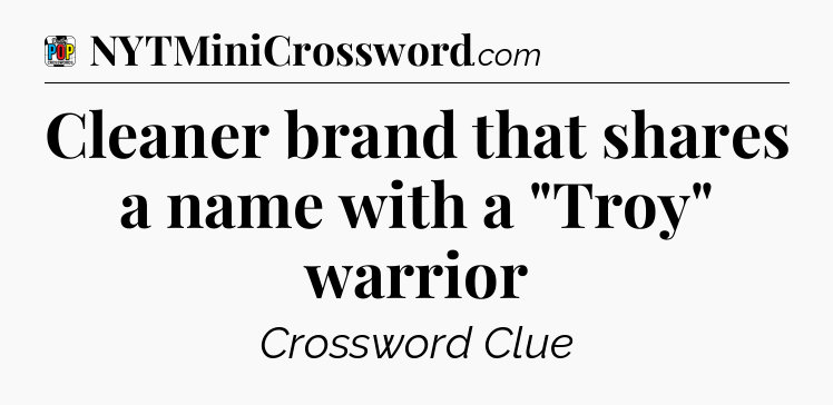 Cleaner brand that shares a name with a 