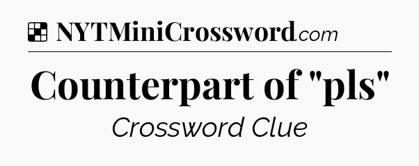 Solution: Counterpart of 