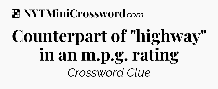 Solution: Counterpart of 