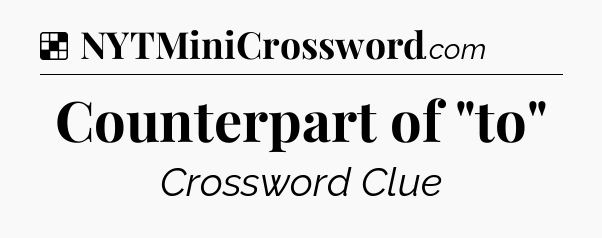 Solution: Counterpart of 