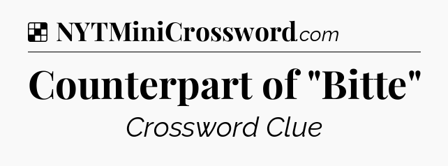 Solution: Counterpart of 