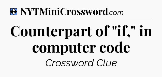 Solution: Counterpart of 