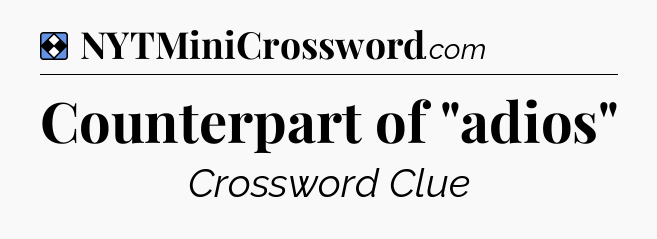 Solution: Counterpart of 