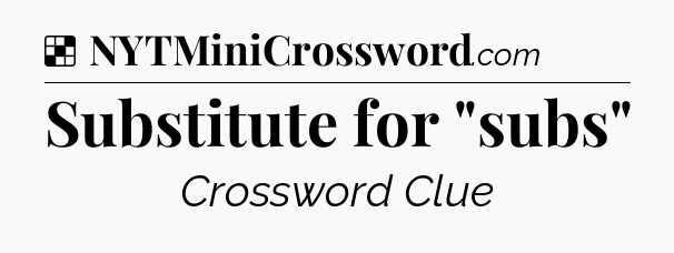 Solution: Substitute for 