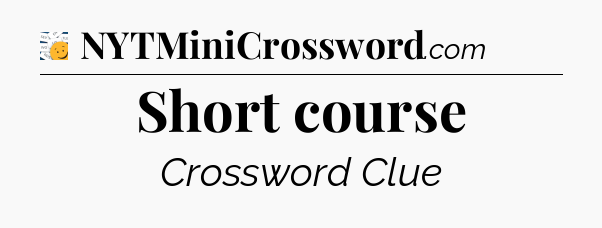 Short course - 7 Little Words