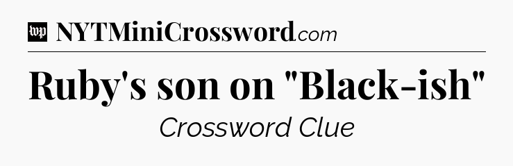 Ruby's son on 