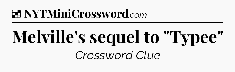 Solution: Melville's sequel to 