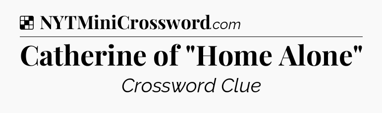 Solution: Catherine of 