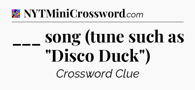 ___ song (tune such as 