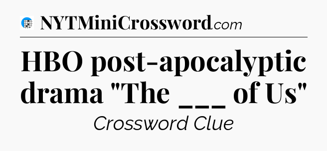 HBO post-apocalyptic drama 