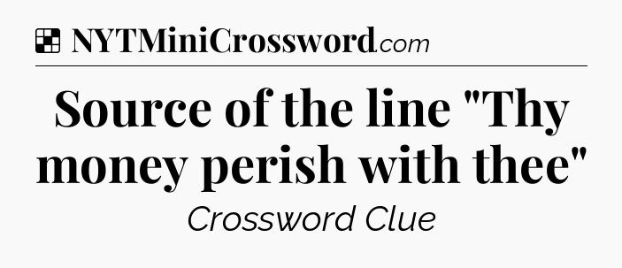 Solution: Source of the line 