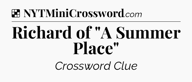 Solution: Richard of 