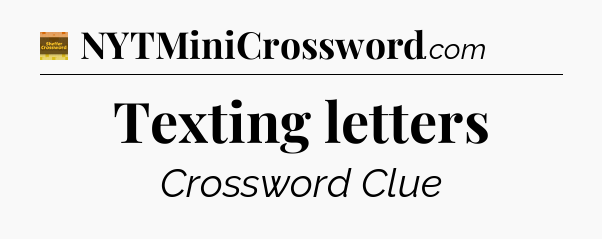 Texting letters - Eugene Sheffer Crossword