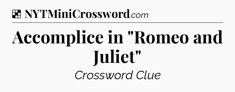 Solution: Accomplice in 