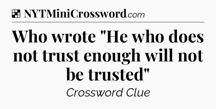 Solution: Who wrote 