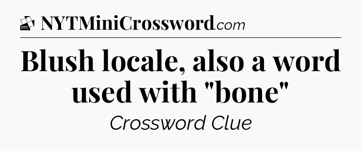 Blush locale, also a word used with 