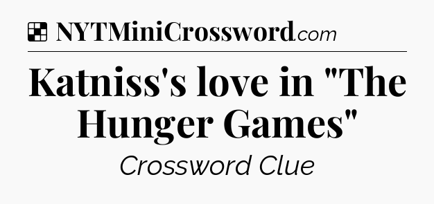 Solution: Katniss's love in 