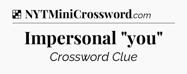 Solution: Impersonal 