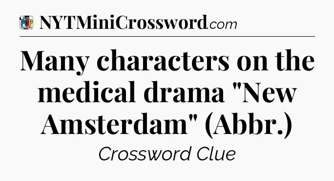 Many characters on the medical drama 