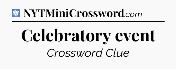 Celebratory event Puzzle Page Crossword Clue