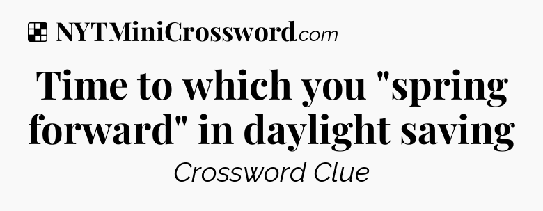 Solution: Time to which you 