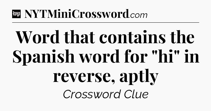 Word that contains the Spanish word for 