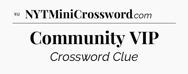 Community VIP - WSJ Crossword