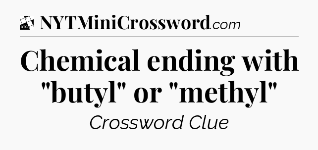 Chemical ending with 